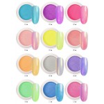 Set 12 cutiute cu pigment sweet Candy Amelie pentru unghii Cod DC043 Set 12 cutiute cu pigment sweet Candy Amelie pentru unghii Cod DC043